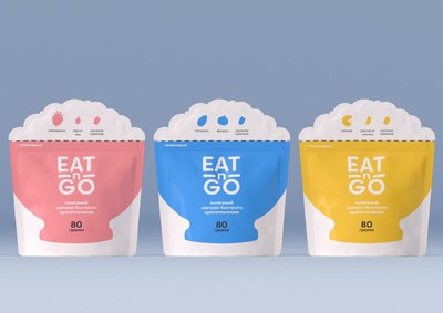 Eat-n-Go即食早餐食品包装设计